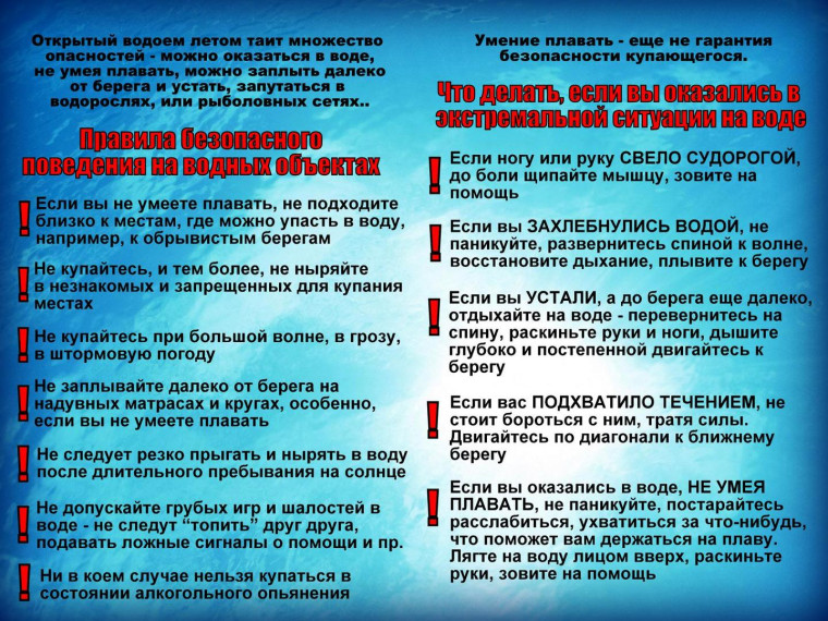 Правила на водных объектах. Правила на водных объектах.
